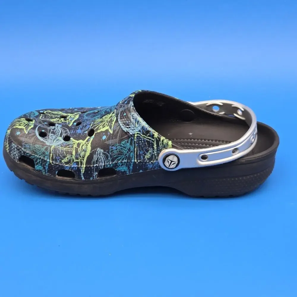 Crocs Star Wars Mandalorian The Child Clogs Men 7 Women 9 Black Blue Green
